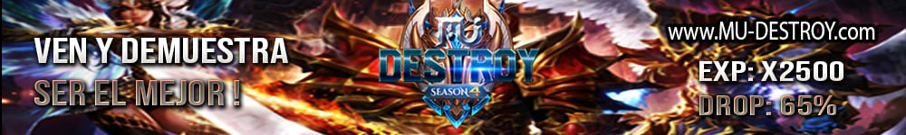 Mu Destroy Season 4 - Servidor Dedicado