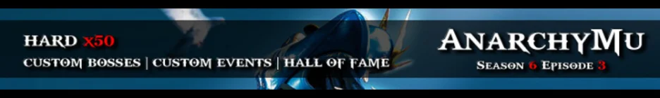 AnarchyMu Season 6 Exp 5x Custom Bosses Stage System banner