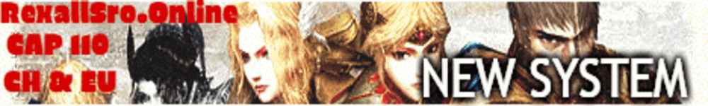 RexallSRO 110 CAP EXP-SP MEDIUM AWAKEN SYSTEM banner